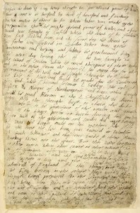 A page from Edward VI's diary (c) British Library