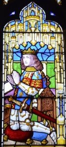 (c) Prince Arthur in mid-Victorian glass at St Laurence Church, Ludlow